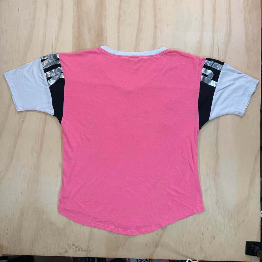 Victoria's Secret Pink Bling Silver Sequins T-Shirt Top M Vintage - Picture 11 of 11